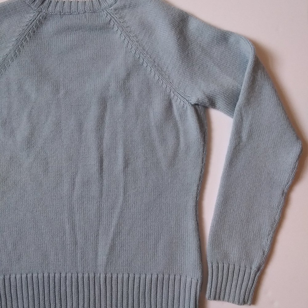 Willi Smith XL Light Blue Merino Wool Sweater - Picture 9 of 13